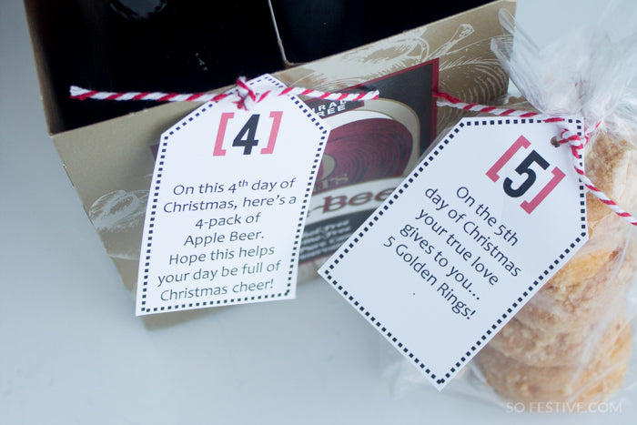 Printable 12 Days of Christmas Gift Tags Instant Download | Secret Santa  Card | Xmas Presents - Madi Loves Kiwi Digital Downloads