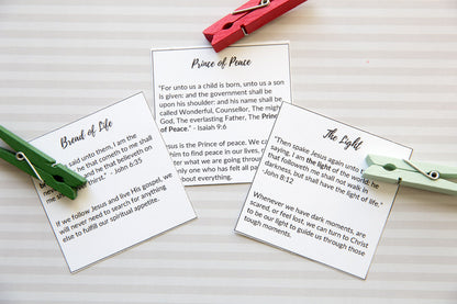 12 Days of Christ-Version 1 (12 Tags,  Companion Cards, & Starting Poem)