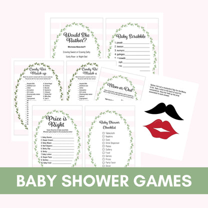 Baby Shower Games Bundle- 5 Games