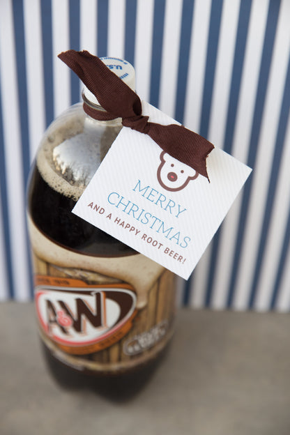 Merry Christmas & Happy Root Beer Tags