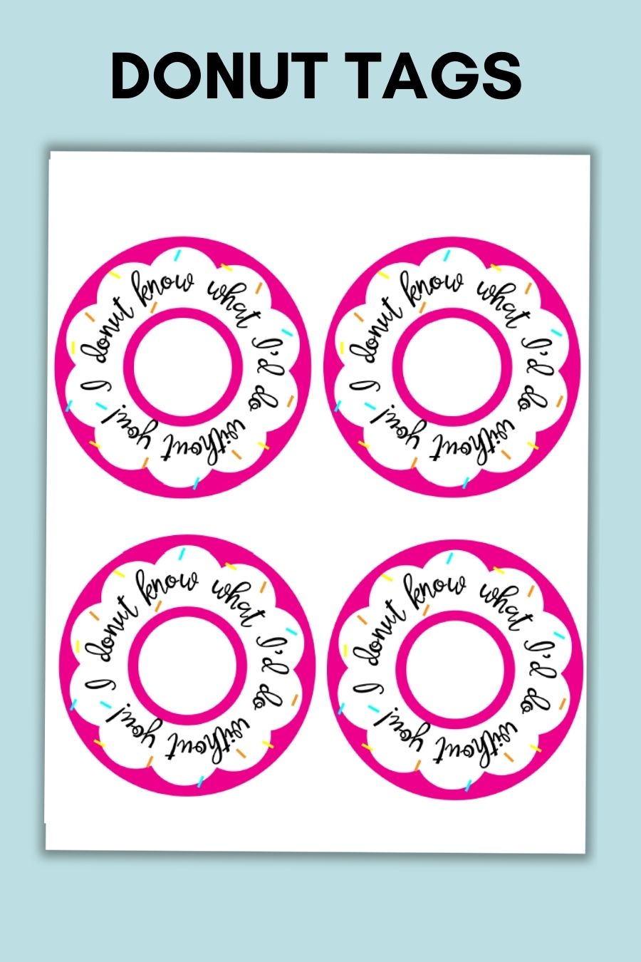 Donut Day- Thank You Cards- Donut Party Banner