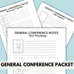 General Conference Packet For Kids- 36 Pages – So Festive!
