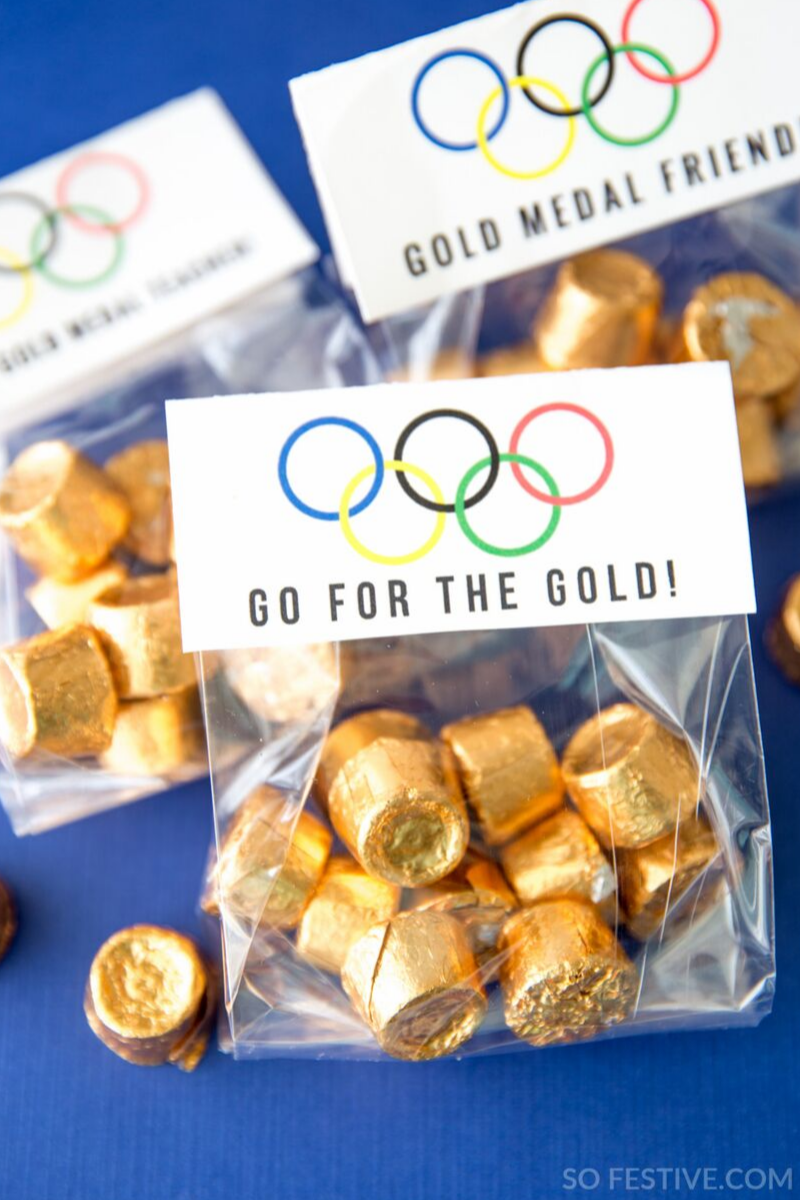 Olympic Theme Party Kit- (Trivia Game, Food Labels, & More)
