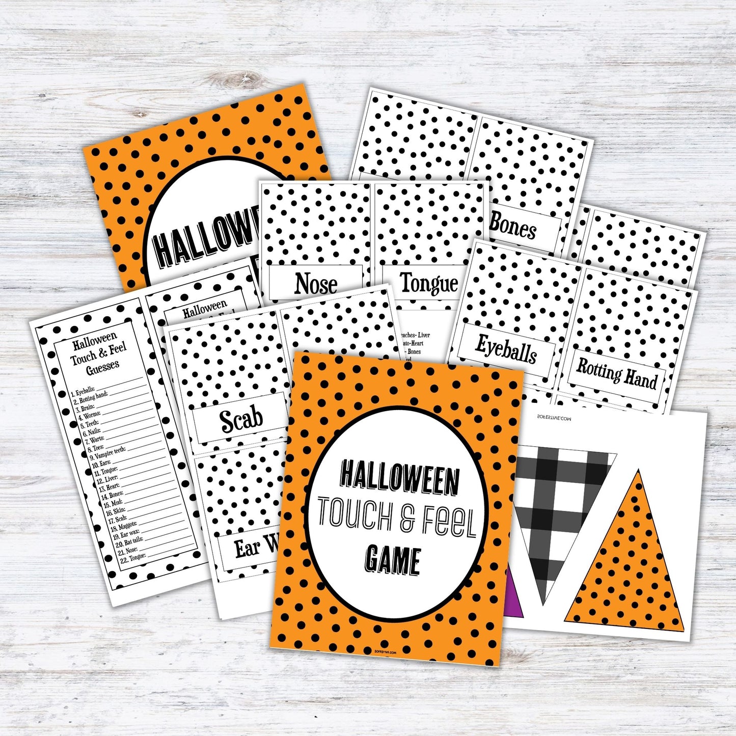 Halloween Mystery Box- Touch & Feel Game Printables