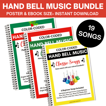 Color-Coded Hand Bell Song Bundle (19 Songs)- Digital Download Only