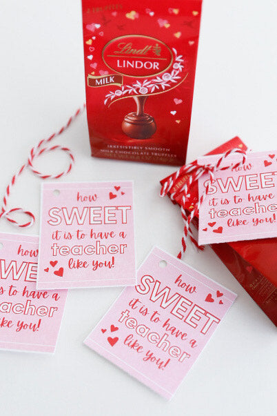How Sweet It Is- Teacher Valentines Tags
