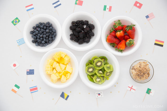 Olympic Theme Party Kit- (Trivia Game, Food Labels, & More)