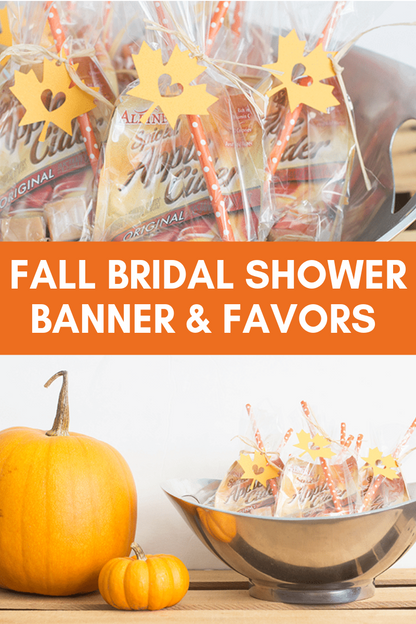 Fall Bridal Shower Kit- Party Banner and Favor Tags