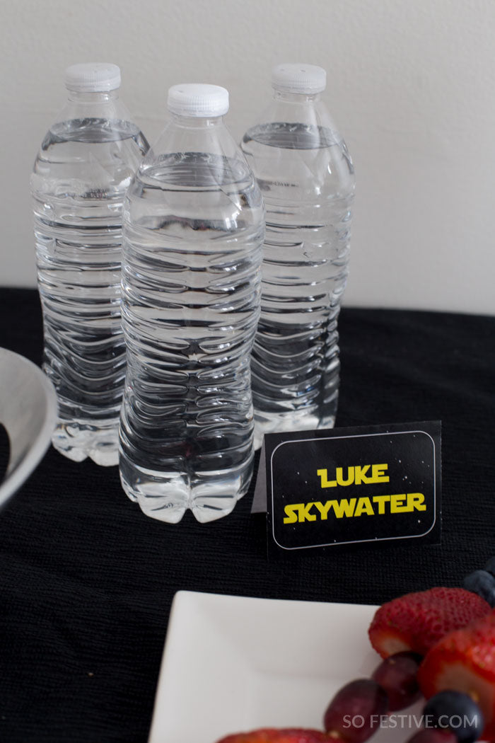 Star Wars Party Printables- 26 Food Signs  Sign - Water Bottle Labels