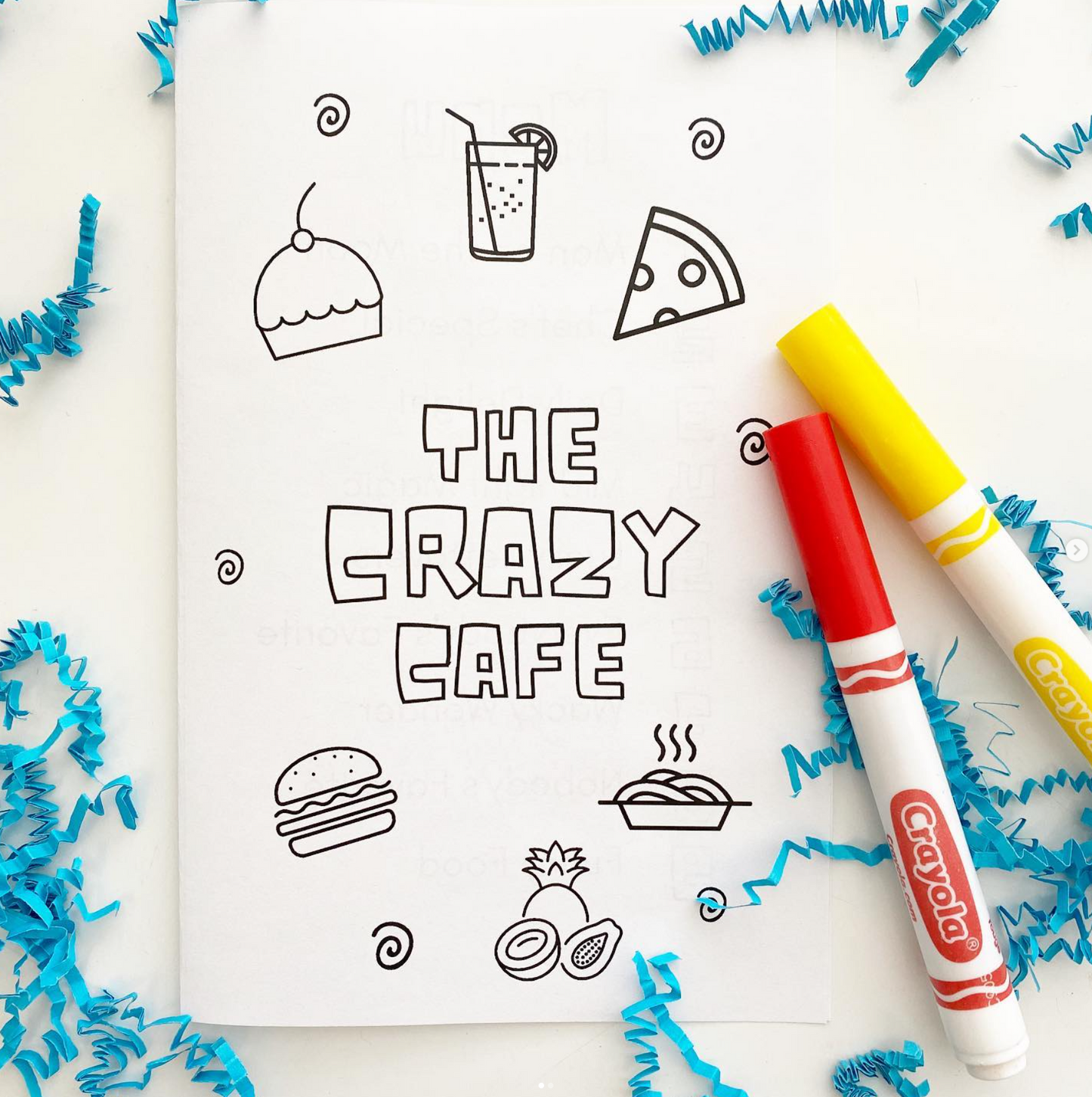 Crazy Cafe- Aprils Fools Day Printables