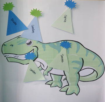 Pin The Birthday Hat On The Dinosaur Game