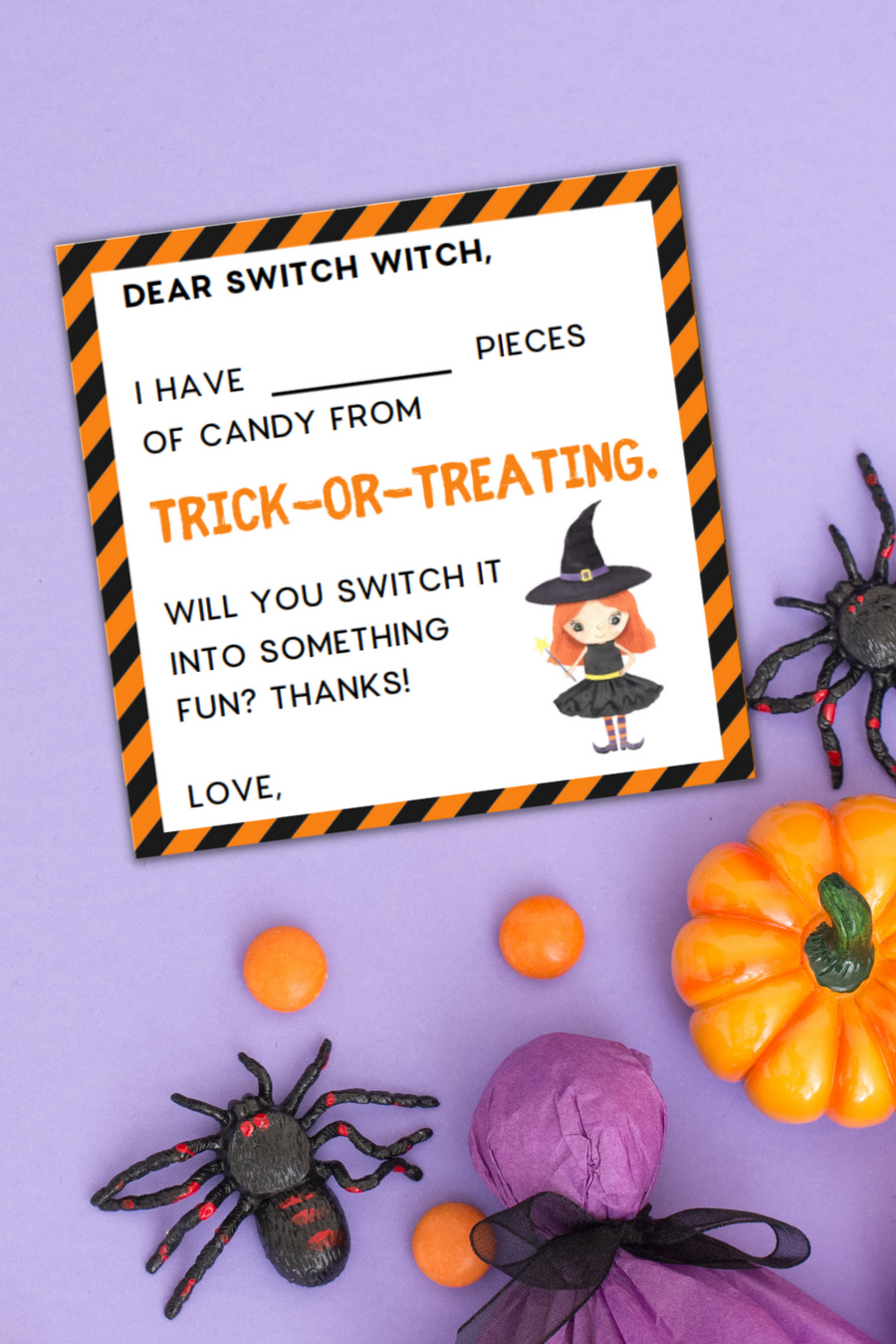 Switch Witch Halloween Printable