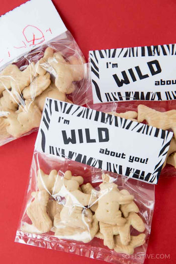 I'm WILD About You- Printable Valentines